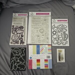 Clear Stamps and Die-namics Set - Multicolor